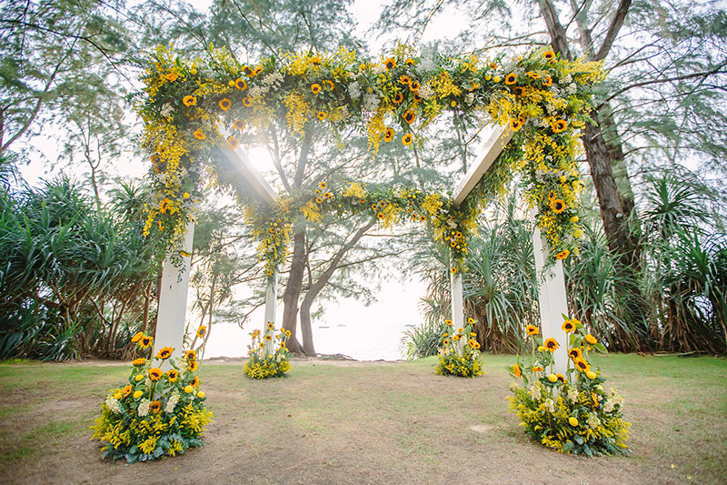 Outdoor Yellow Wedding in Thailand | Hong Kong Wedding Blog