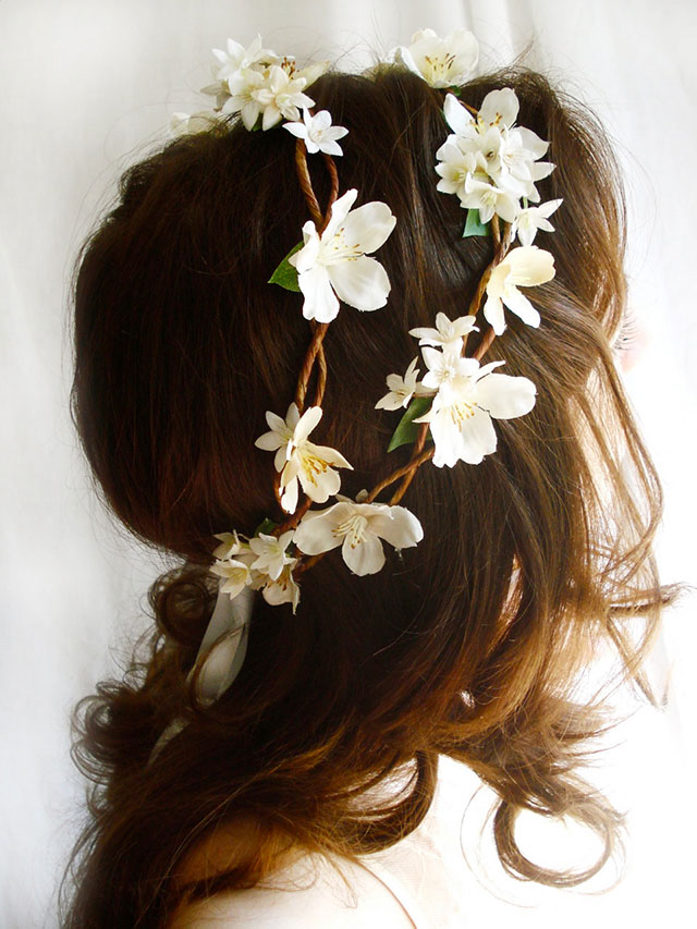 hair flower crown