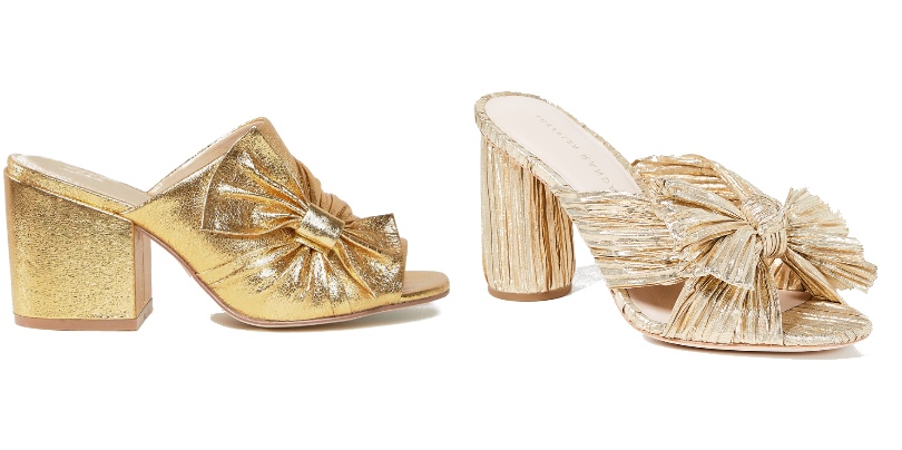 gold sparkle slides