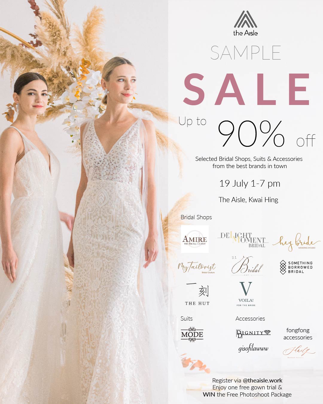 Bridal sample sale 2019 best sale