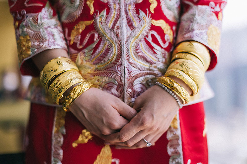 Chinese shop wedding bangles