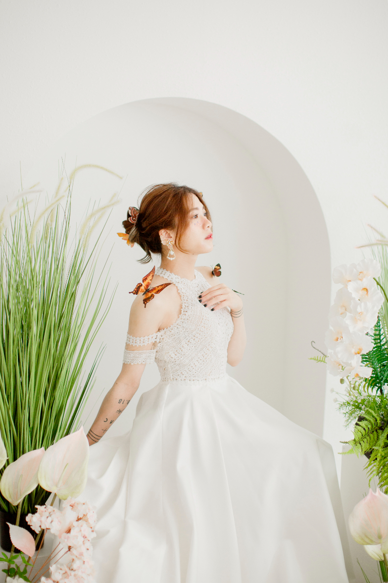 A Romantic Portrait Session Featuring Butterflies